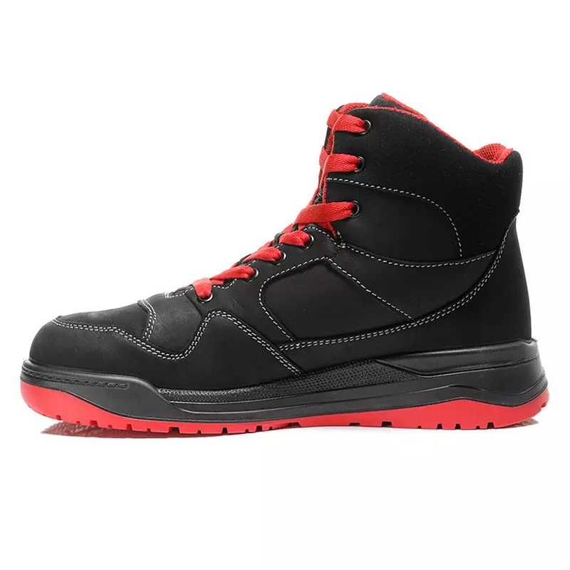 Chaussure de sécurité Elten Maverick Noir-Rouge MID S3 SRC ESD taille 39