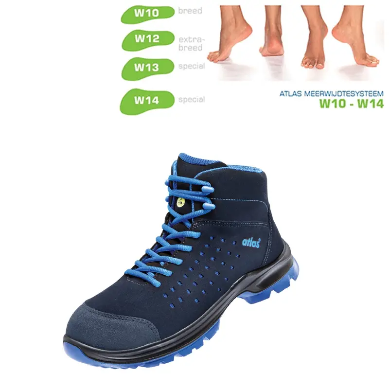 Chaussure de sécurité Atlas SL 82 BLEUE S1 SRC ESD W12 taille 49