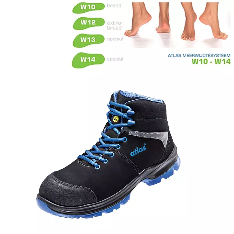 Chaussure de sécurité Atlas SL 80 BLEUE S2 ESD SRC W10 taille 49