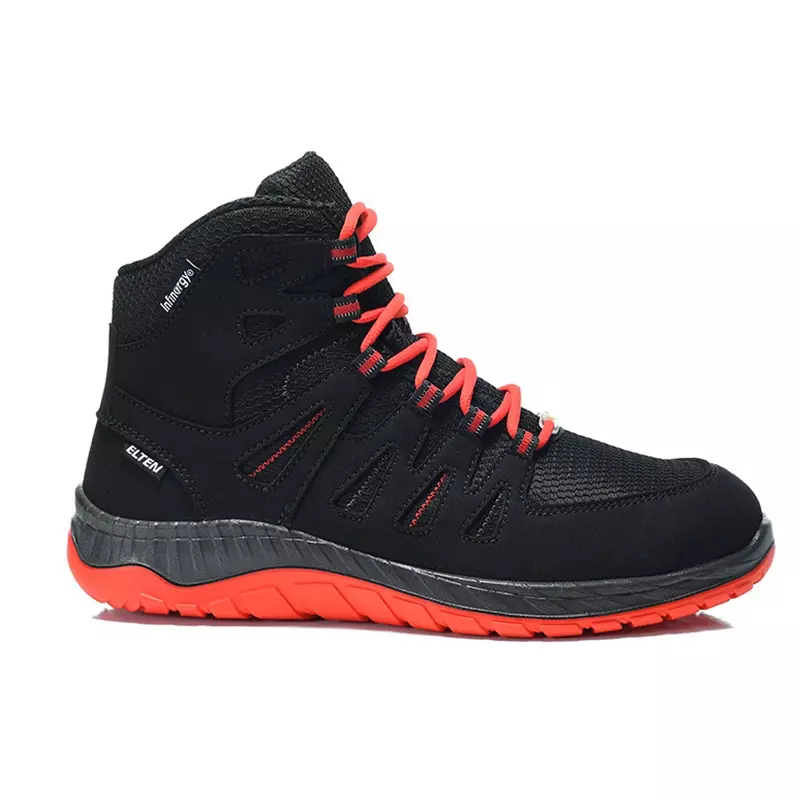 Elten Maddox Black-red mid safety shoe S3 SRC ESD size 40