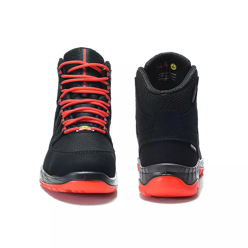 Elten Maddox Black-red mid safety shoe S3 SRC ESD size 40