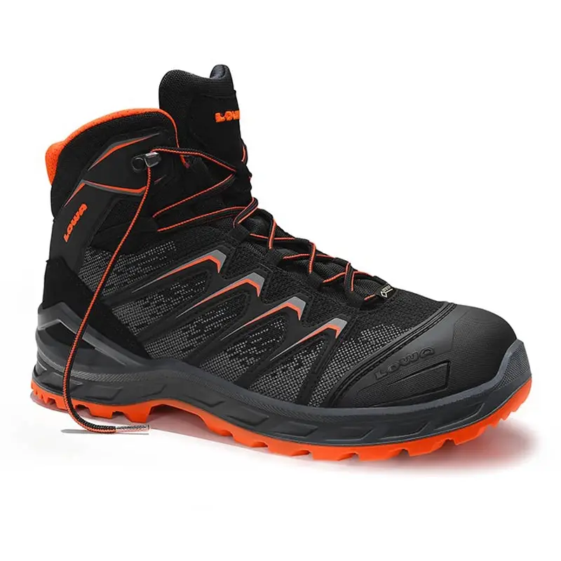Schoen Lowa Larrox Work GTX Black Mid S3 Ci hoog veter maat 46