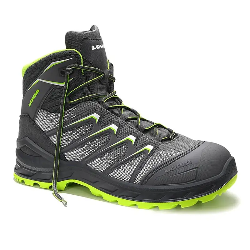 Shoe Lowa Larrox Work GTX Gray Mid S3 Ci high lace size 42