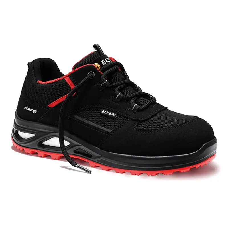 Elten Hannah XXTL Black-Red Low S3 veiligheidsschoen dames SRC ESD maat 38