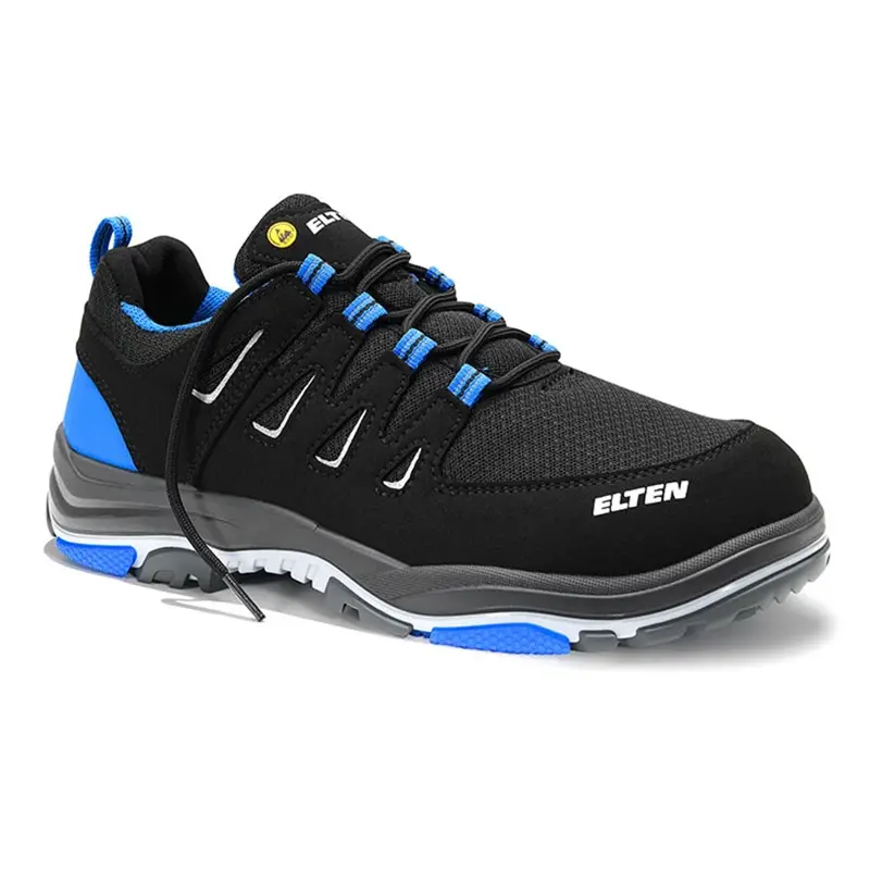 Lacets de sécurité Elten William Blue Low S1P SRC ESD Type 3 taille 41