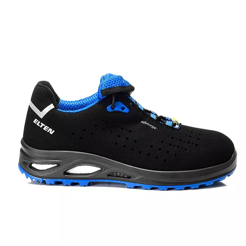 Chaussure de sécurité basse Elten Impulse Lady XXTL bleue S1P pour femme, SRC ESD, pointure 40