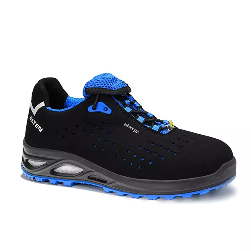 Chaussure de sécurité basse Elten Impulse Lady XXTL bleue S1P pour femme, SRC ESD, pointure 40
