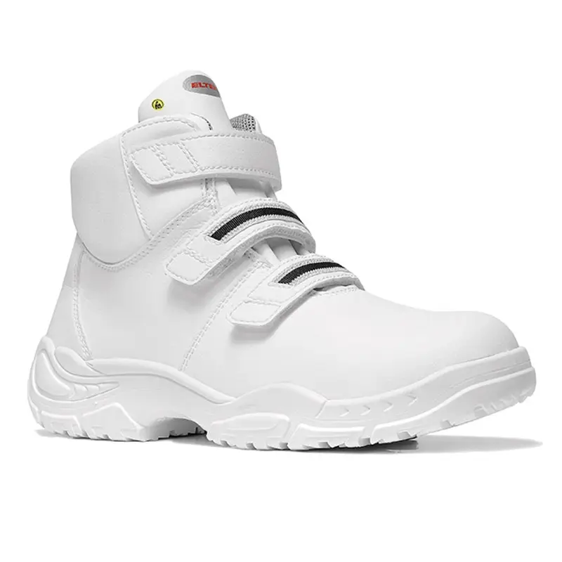 Chaussure de sécurité alimentaire Elten White Strap Mid ESD S3 à scratch montant SRC taille 42