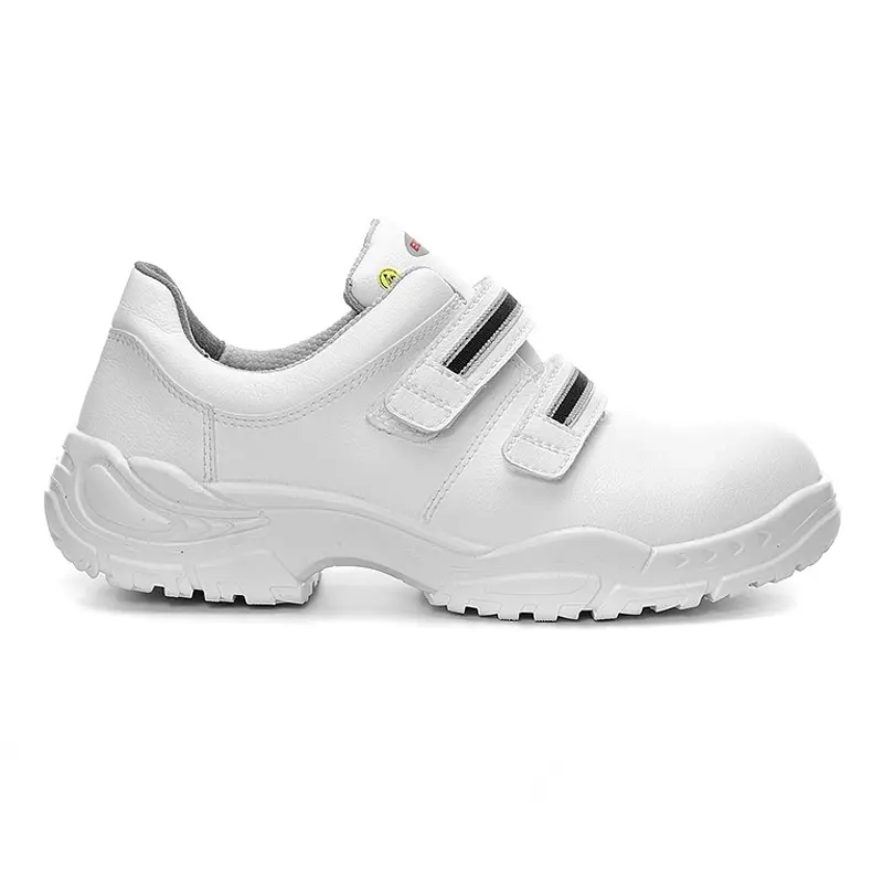 Chaussure de sécurité alimentaire Elten White Strap Low ESD S3 à scratch, pointure 39