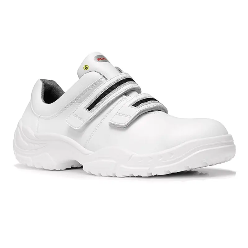 Chaussure de sécurité alimentaire Elten White Strap Low ESD S3 à scratch, pointure 39