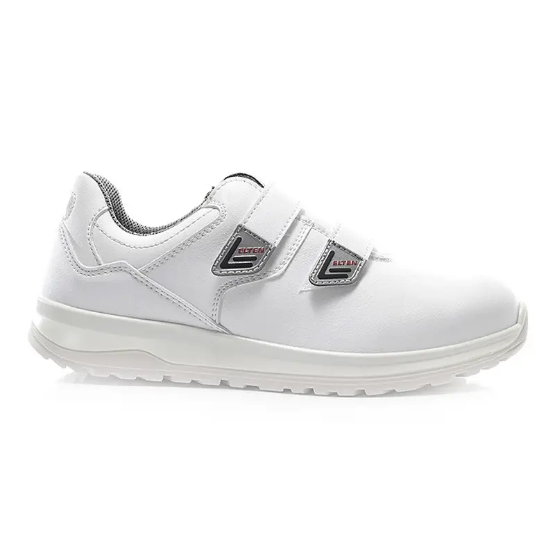 Chaussures basses Elten White Grip Low ESD S2 à scratch, pointure 40
