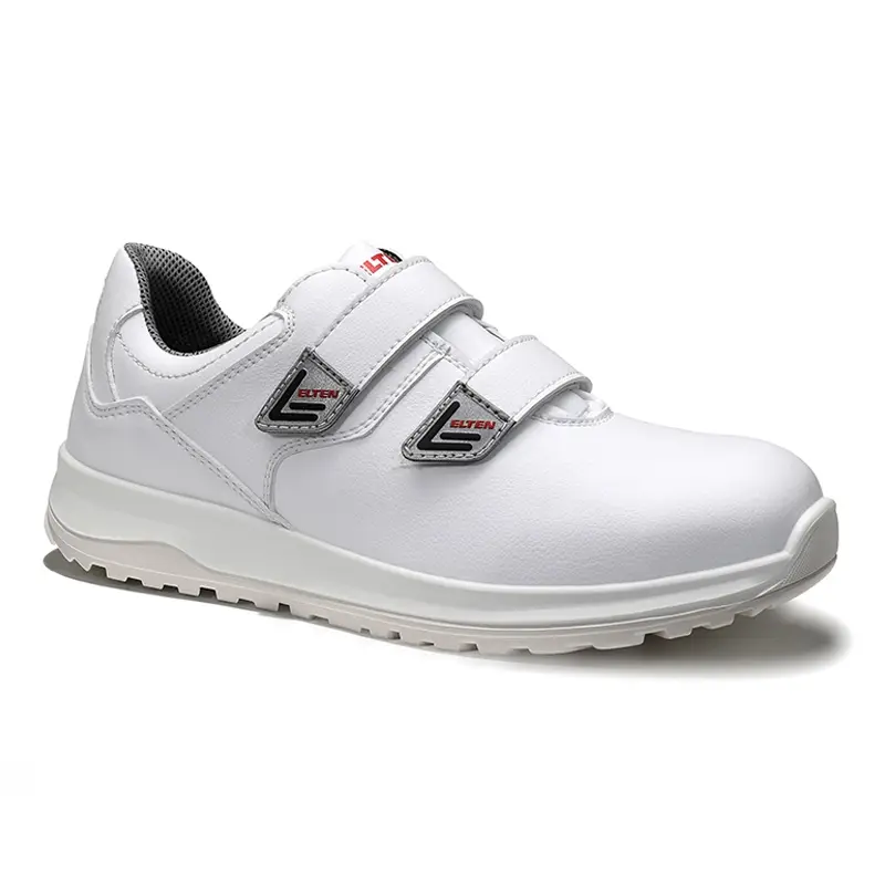 Chaussures basses Elten White Grip Low ESD S2 à scratch, pointure 40