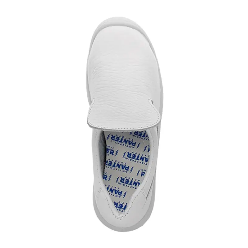 Chaussure Panter Chacinero Totale S2 blanche à enfiler bas, pointure 43