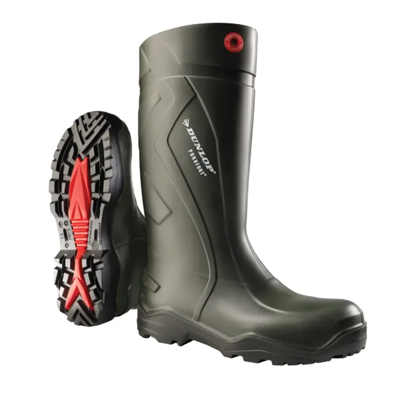Bottes Dunlop Purofort+ C762933 S5 SRC vertes, pointure 40