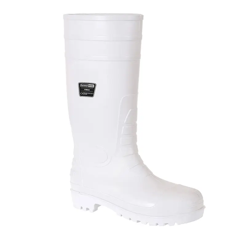 Bottes de sécurité alimentaire Portwest FW84 S4 PVC-Nitrile SRC blanches taille 43