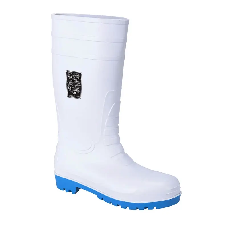 Bottes de sécurité Portwest FW95 S5 PVC-Nitrile SRC blanches taille 48