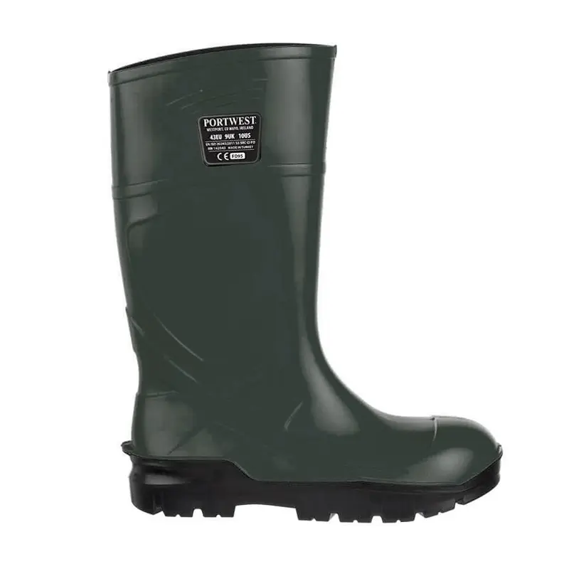 Bottes de sécurité Portwest FD95 S5 CI FO en polyuréthane SRC vertes, pointure 43