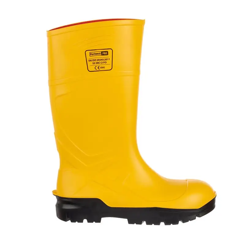 Bottes de sécurité Portwest FD95 S5 CI FO en polyuréthane SRC jaune, taille 47