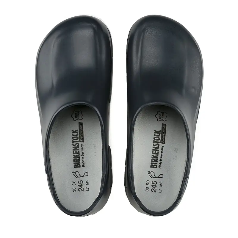 Sabot Alpro Birkenstock S2, talon fermé et embout en acier, bleu, pointure 37