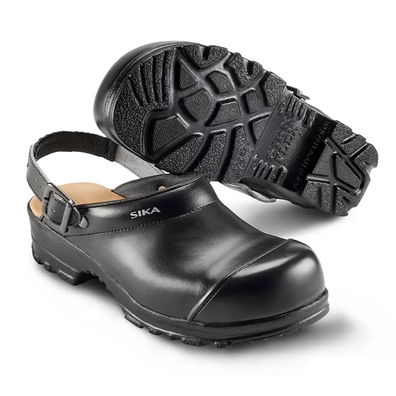 Sika 8985 Flex LBS SB clog open heel with strap SRB black size 43