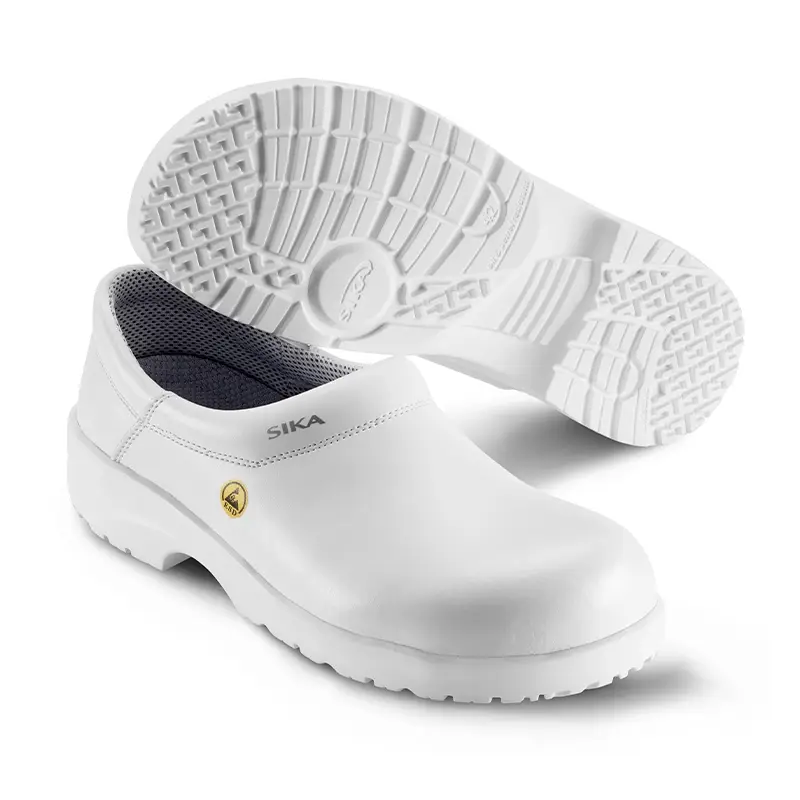 Sabot Sika Fusion 19476 ESD S2, talon fermé, blanc, pointure 44