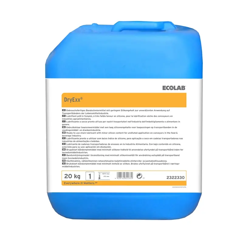 Bandes transporteuses lubrifiées à sec Ecolab DryExx