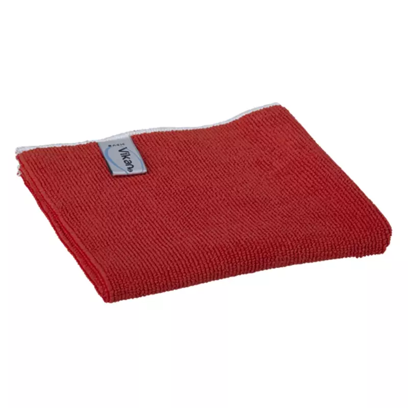 Microfiber cloth basic VEC 691134 320x320 mm red