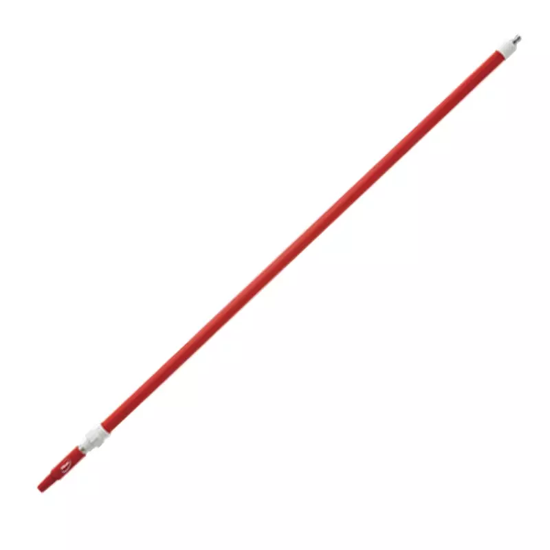 Perche télescopique en aluminium Vikan 2973Q4 avec système de débit d'eau, 1600-2780 mm, rouge