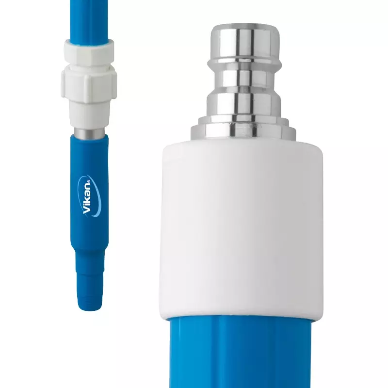 Perche télescopique en aluminium Vikan 2973Q4 avec système de débit d'eau, 1600-2780 mm, rouge