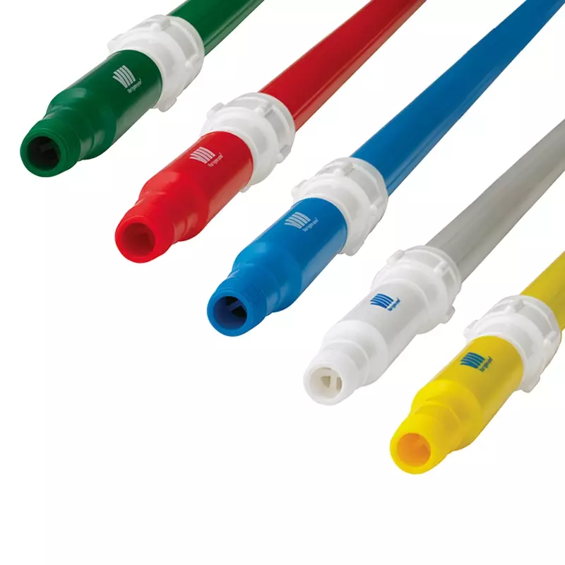 Perche télescopique en aluminium Vikan 2973Q4 avec système de débit d'eau, 1600-2780 mm, rouge
