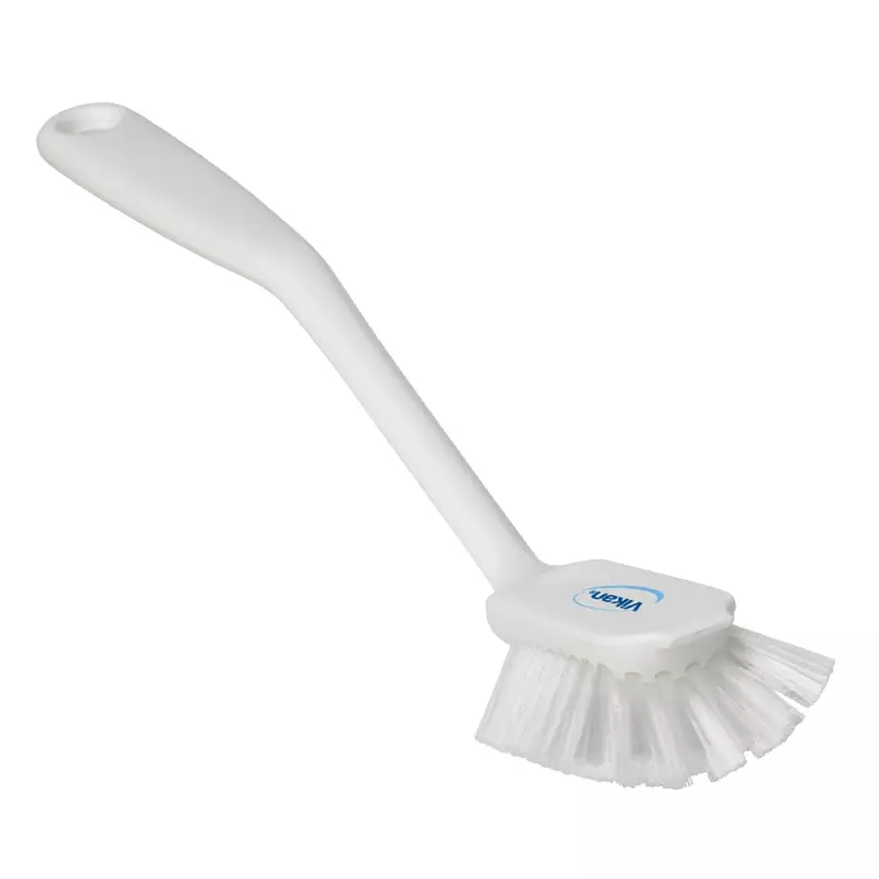 Vikan 42375 Dish brush medium with scraping edge 280 mm white