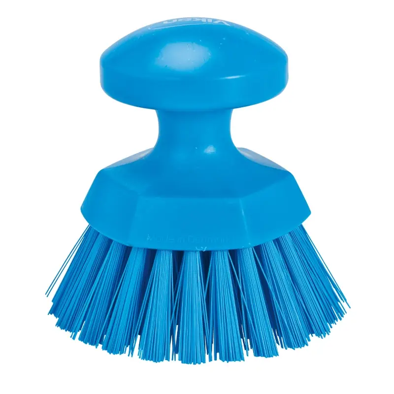 Vikan 38853 Brosse ronde dure 110 mm bleue
