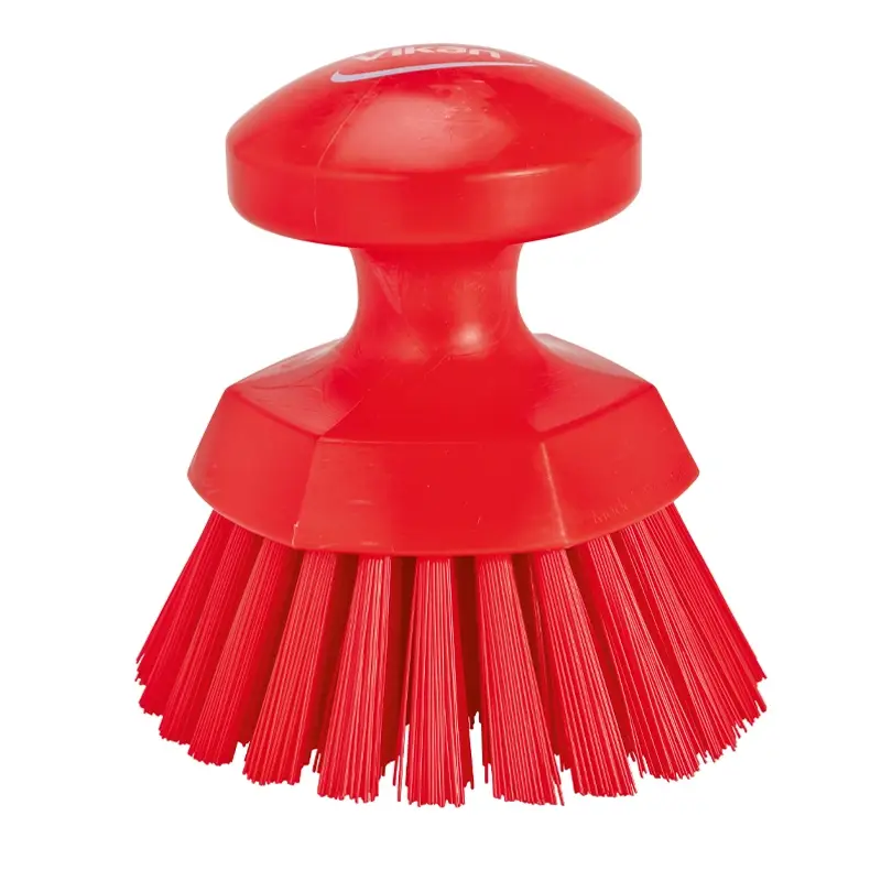 Vikan 38854 Hard round work brush 110 mm red