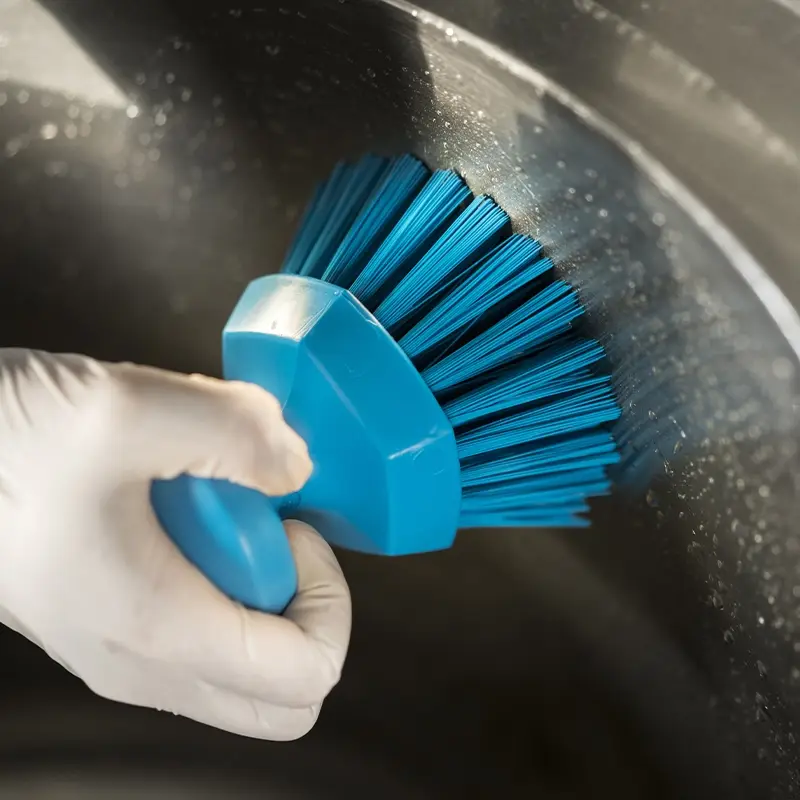Vikan 38855 Brosse ronde dure 110 mm blanche