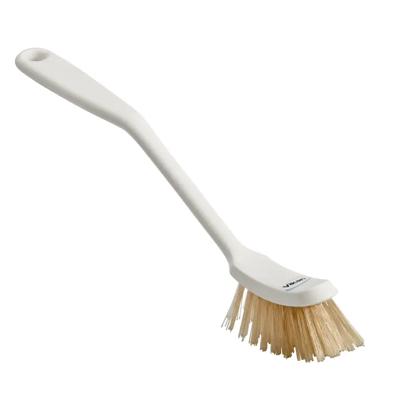 Vikan 42885 Brosse à main dure résistante à la chaleur 290 mm blanche