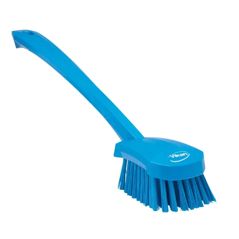 Vikan 41863 afwasborstel hard lange steel 415 mm blauw