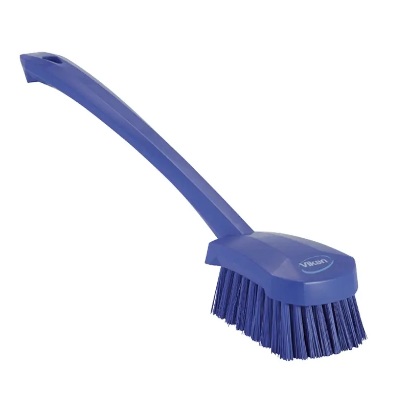 Brosse à vaisselle Vikan 41868, manche long et rigide, 415 mm, violette