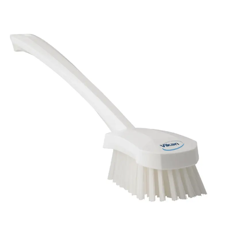 Vikan 41865 Dish brush hard long handle 415 mm white