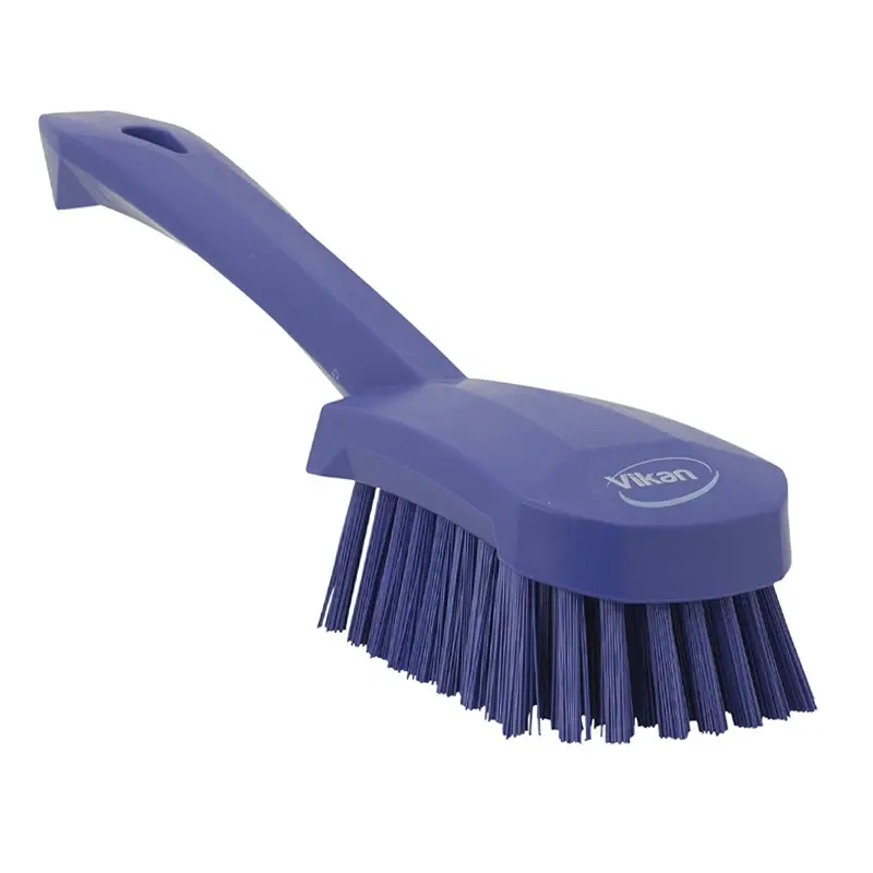 Vikan 41928 Dish brush hard short handle 270 mm purple