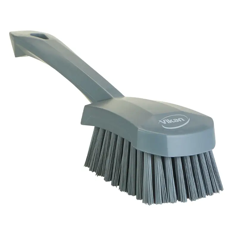 Vikan 419288 Dish brush hard short handle 270 mm grey