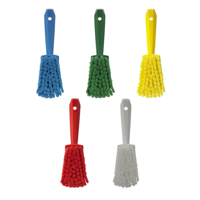 Vikan 41944 Dish brush soft split fibers short handle 270 mm red