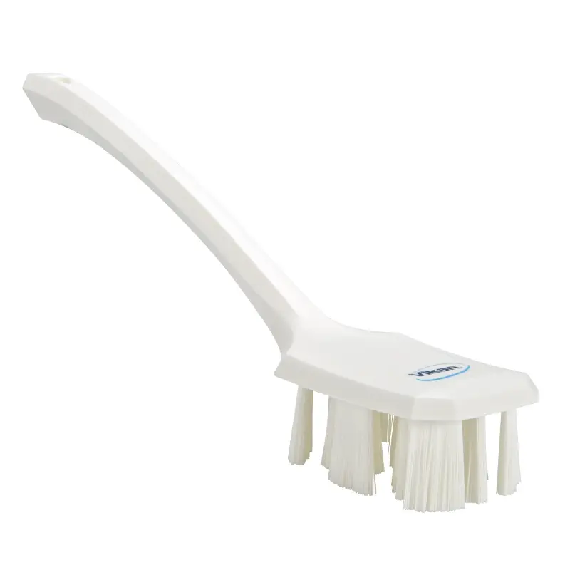 Vikan 41965 Dishwashing brush hard long handle UST 395 mm white