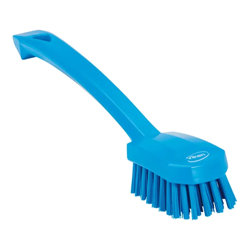 Vikan 30883 Brosse à vaisselle moyenne 260 mm bleue