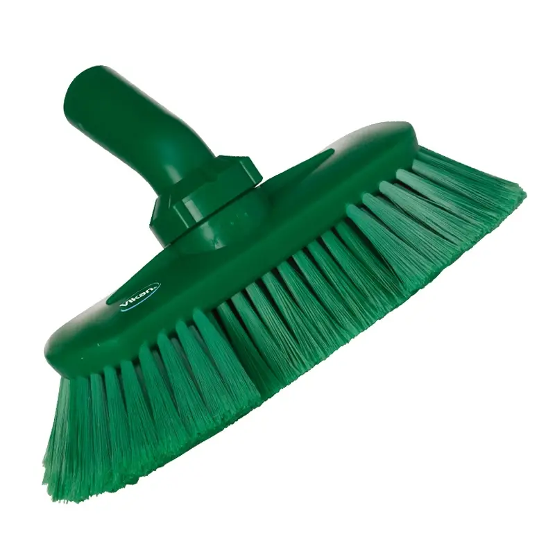 Vikan 70672 Angle-adjustable brush with water flow 240 mm green