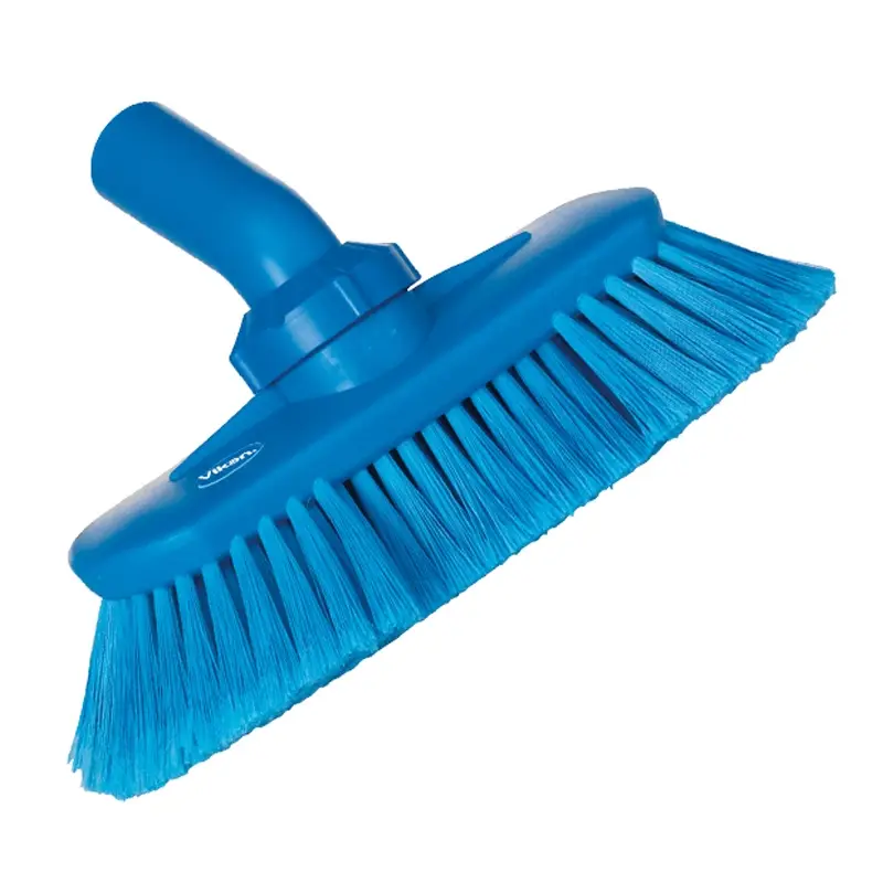 Vikan 70673 Angle-adjustable brush with water flow 240 mm blue