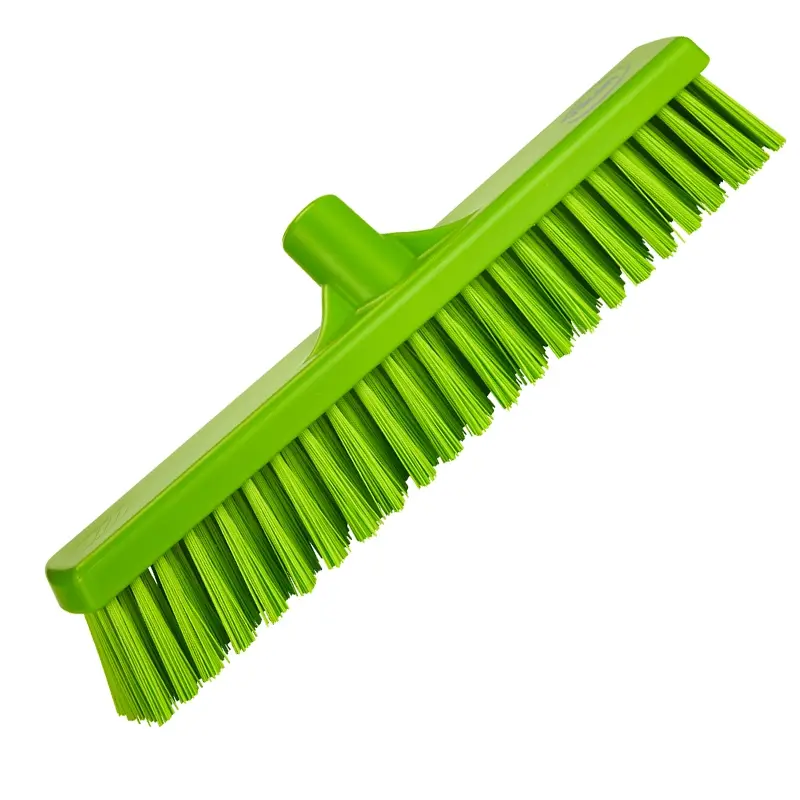 Balayeuse combinée Vikan 317477, lames souples et dures, 410 mm, vert citron