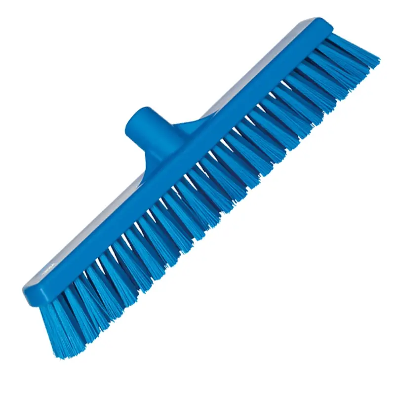 Balayeuse combinée Vikan 31743, lames souples et dures, 410 mm, bleue