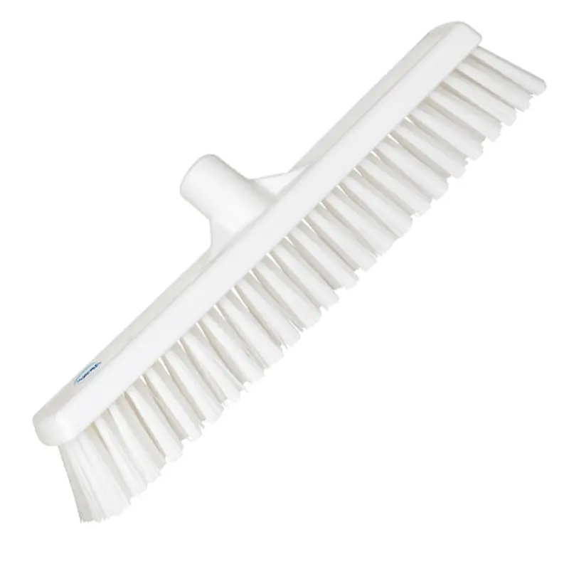 Balayeuse combinée Vikan 31745, lames souples et dures, 410 mm, blanche