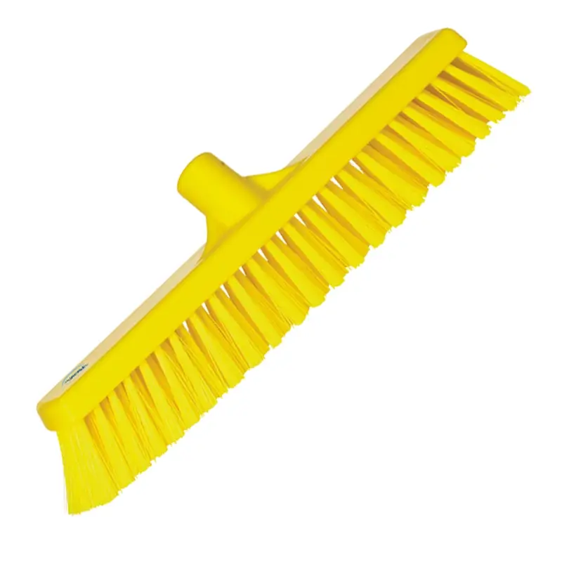 Balayeuse combinée Vikan 31746, lames souples et dures, 410 mm, jaune