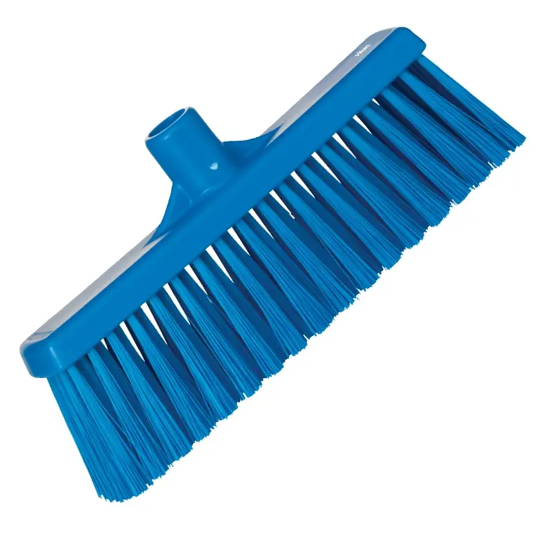 Vikan 31663 bezem medium recht 310 mm blauw